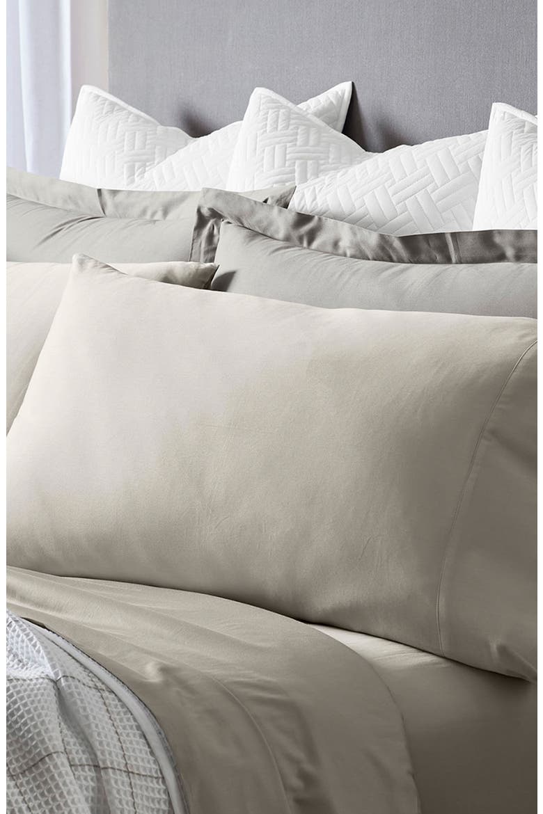 Signature Hemmed Sheet Set, Alternate, color, PEWTER