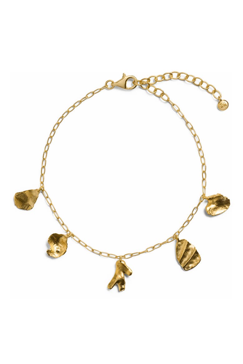 Fragments Asymmetric Charm Bracelet, Main, color, 18K GOLD VERMEIL