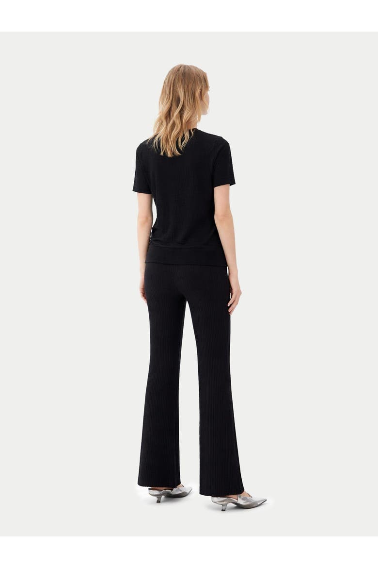 Silk Cashmere T-Shirt, Alternate, color, black