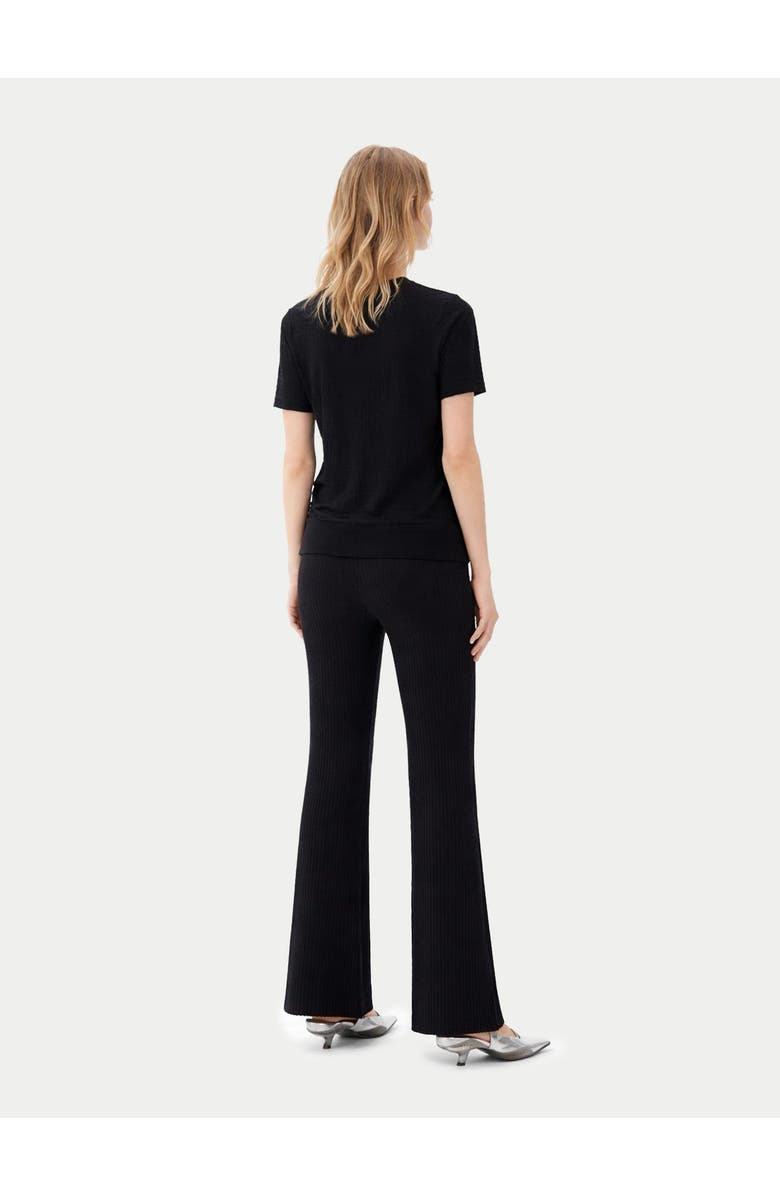 GOBI Mongolian Cashmere Silk Cashmere T-Shirt, Alternate, color, Black