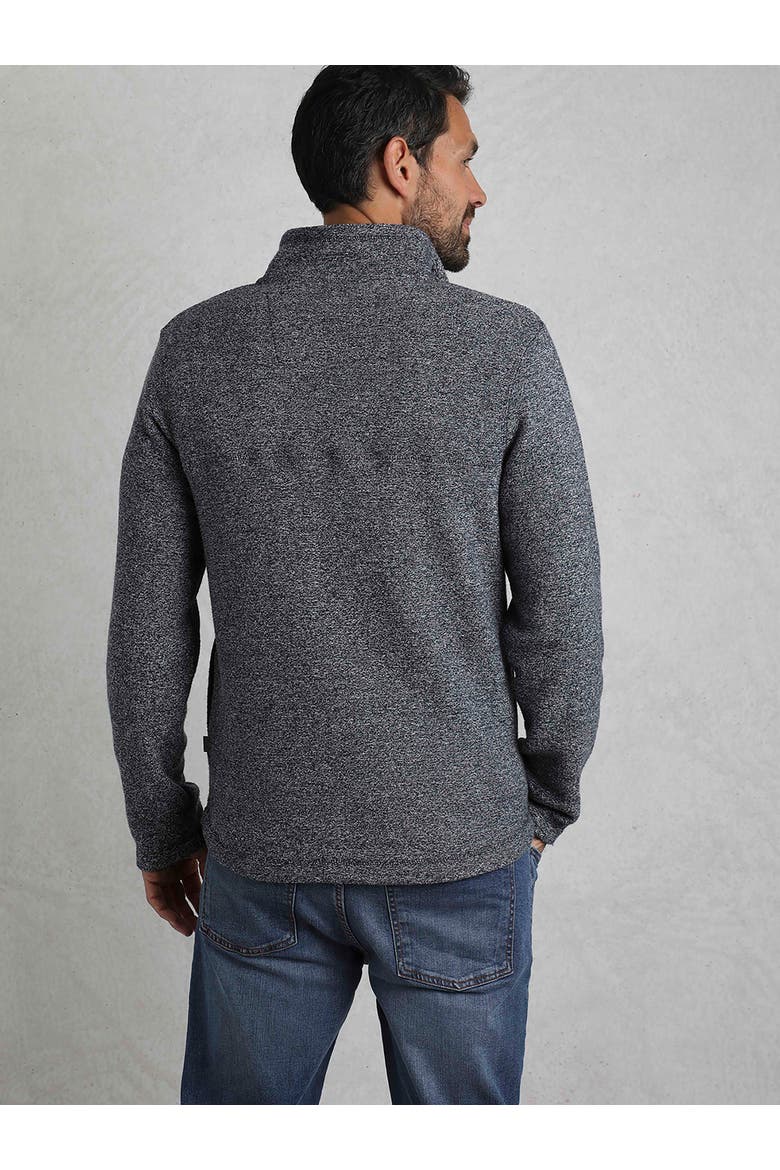 Laramie 1/4 Zip Snow Marl Fleece, Alternate, color, Navy