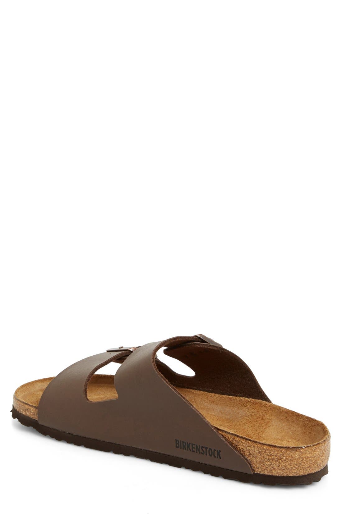 Arizona Slide Sandal, Alternate, color, DARK BROWN BIRKO FLOR