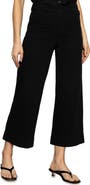 Sanctuary Soft Marine High Waist Wide Leg Crop Cotton Pants