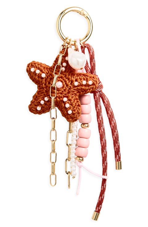 Crochet Starfish Bag Charm