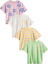 NEXT Kids' 4-Pack Assorted Cotton T-Shirts