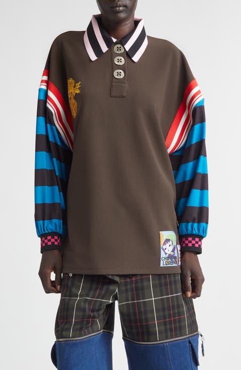 Mixed Stripe Patchwork Polo