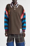 Chopova Lowena Mixed Stripe Patchwork Polo