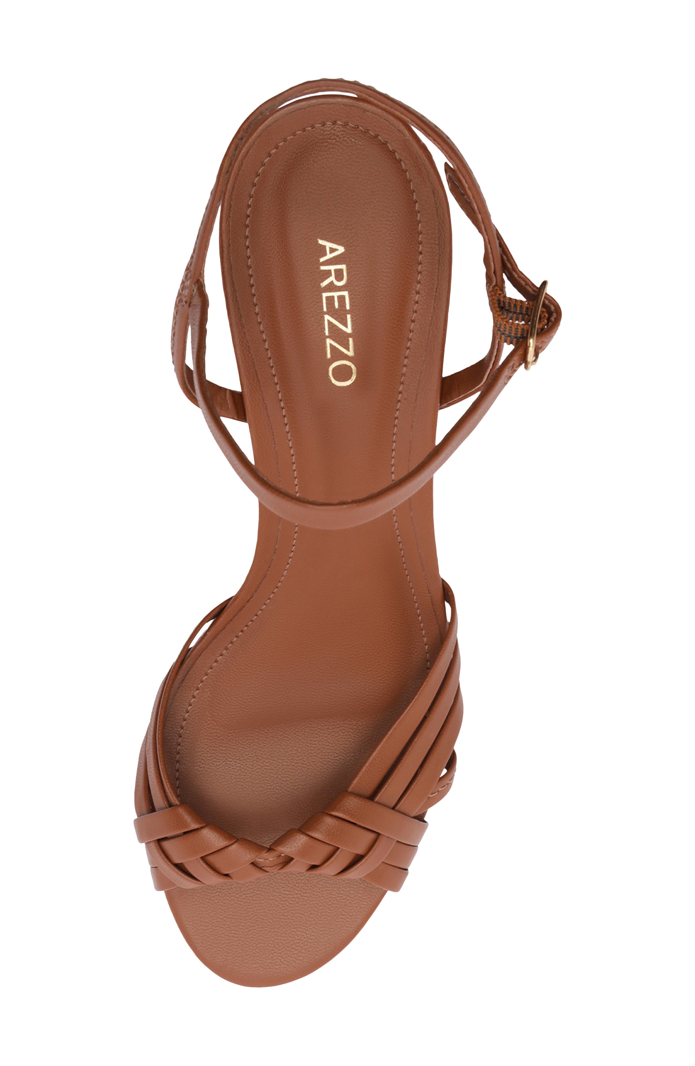Arezzo Nina Ankle Strap Sandal, Alternate, color, Soul Natural