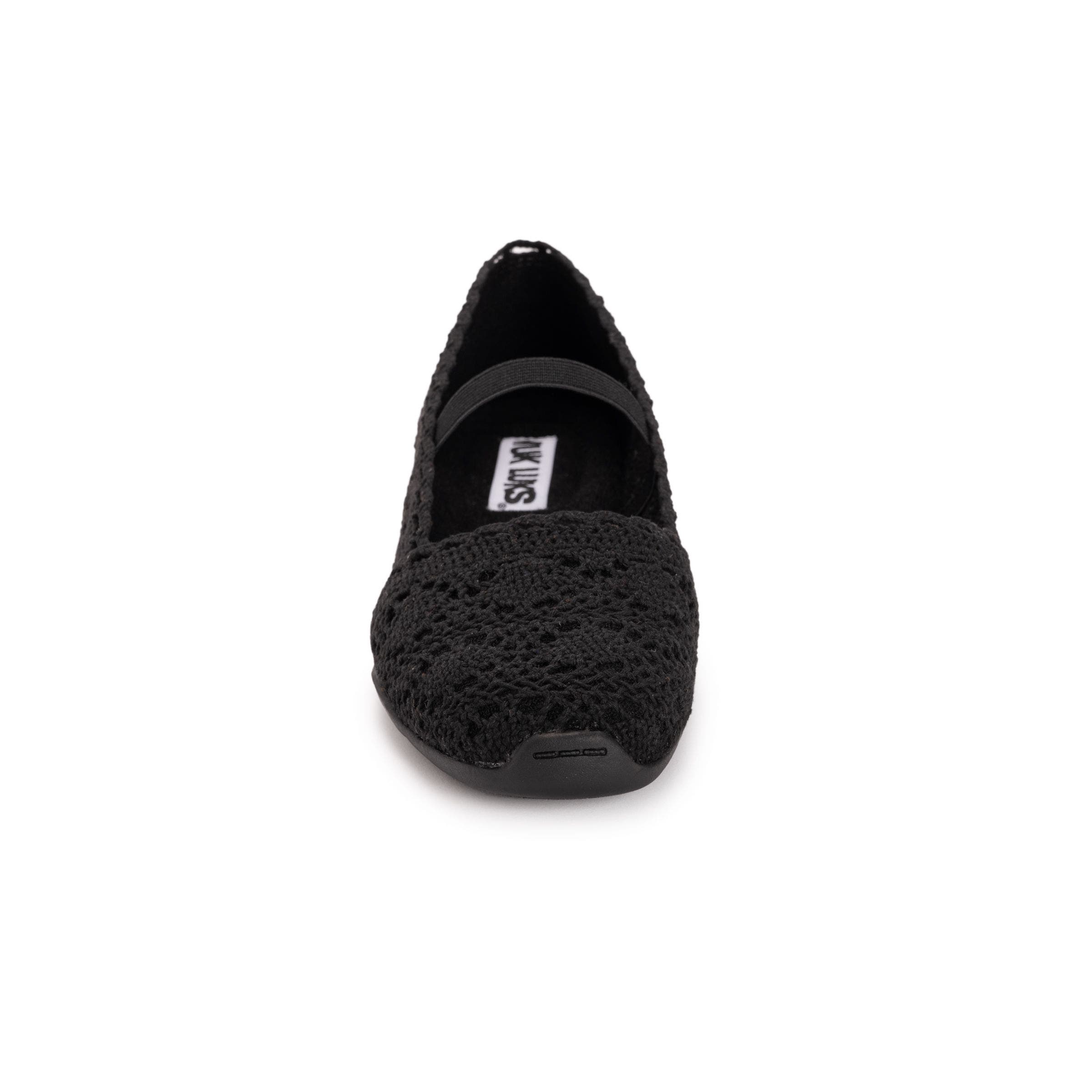 MUK LUKS Shelby Ballerina Shoe, Alternate, color, Black