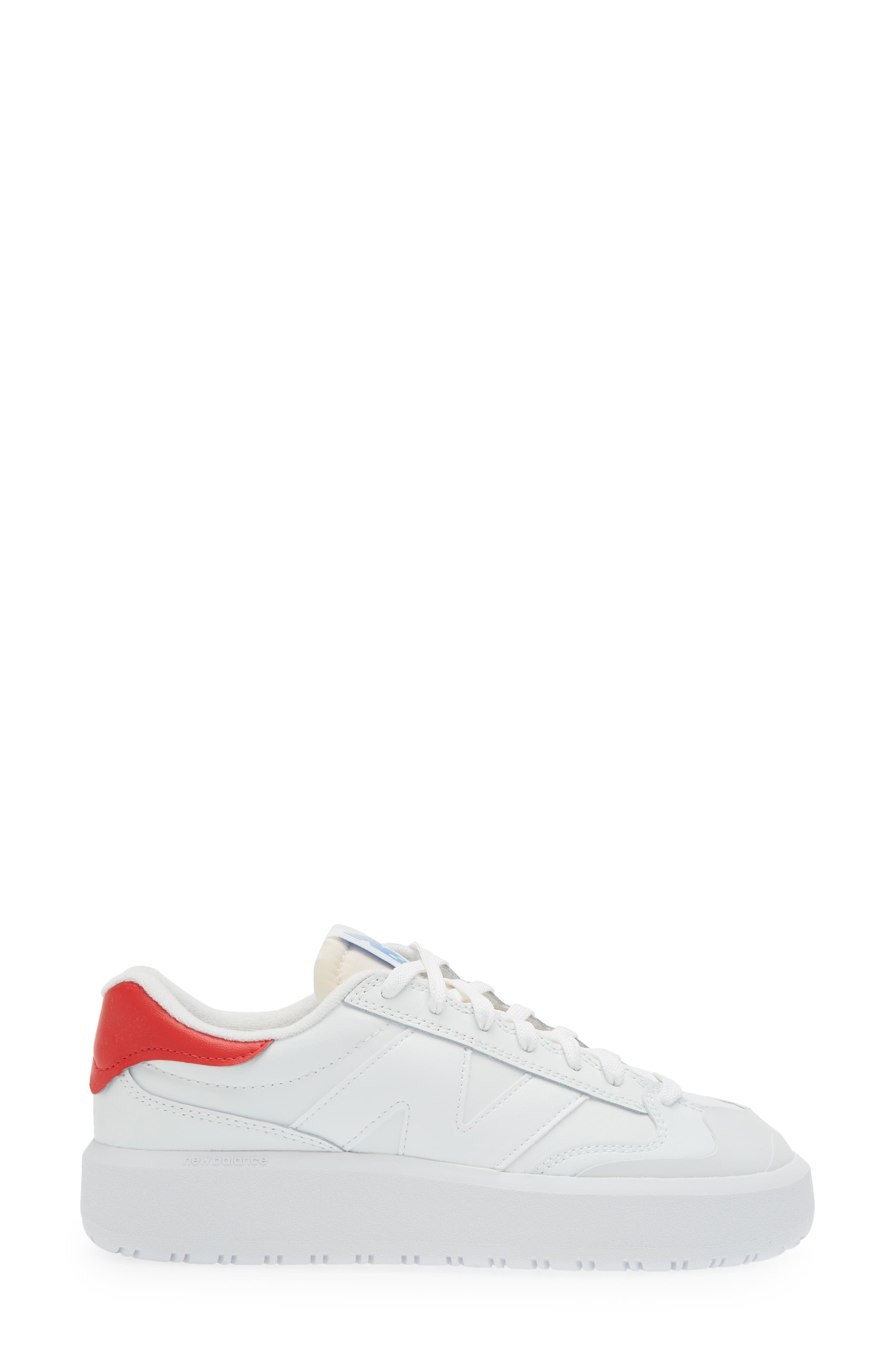 New Balance CT302 Sneaker, Alternate, color, White/ True Red