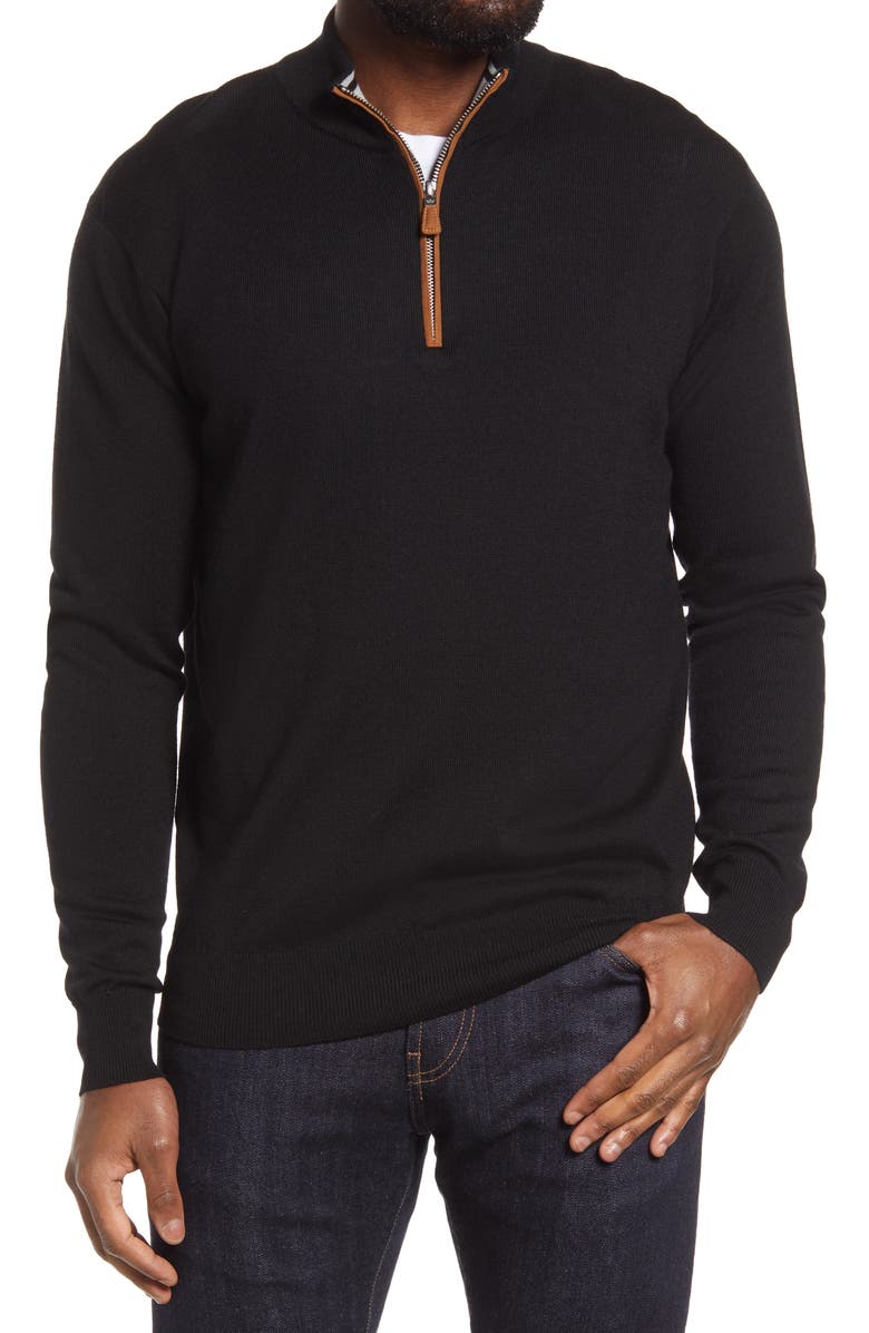 Peter Millar Crown Regular Fit Quarter Zip Pullover, Main, color, 