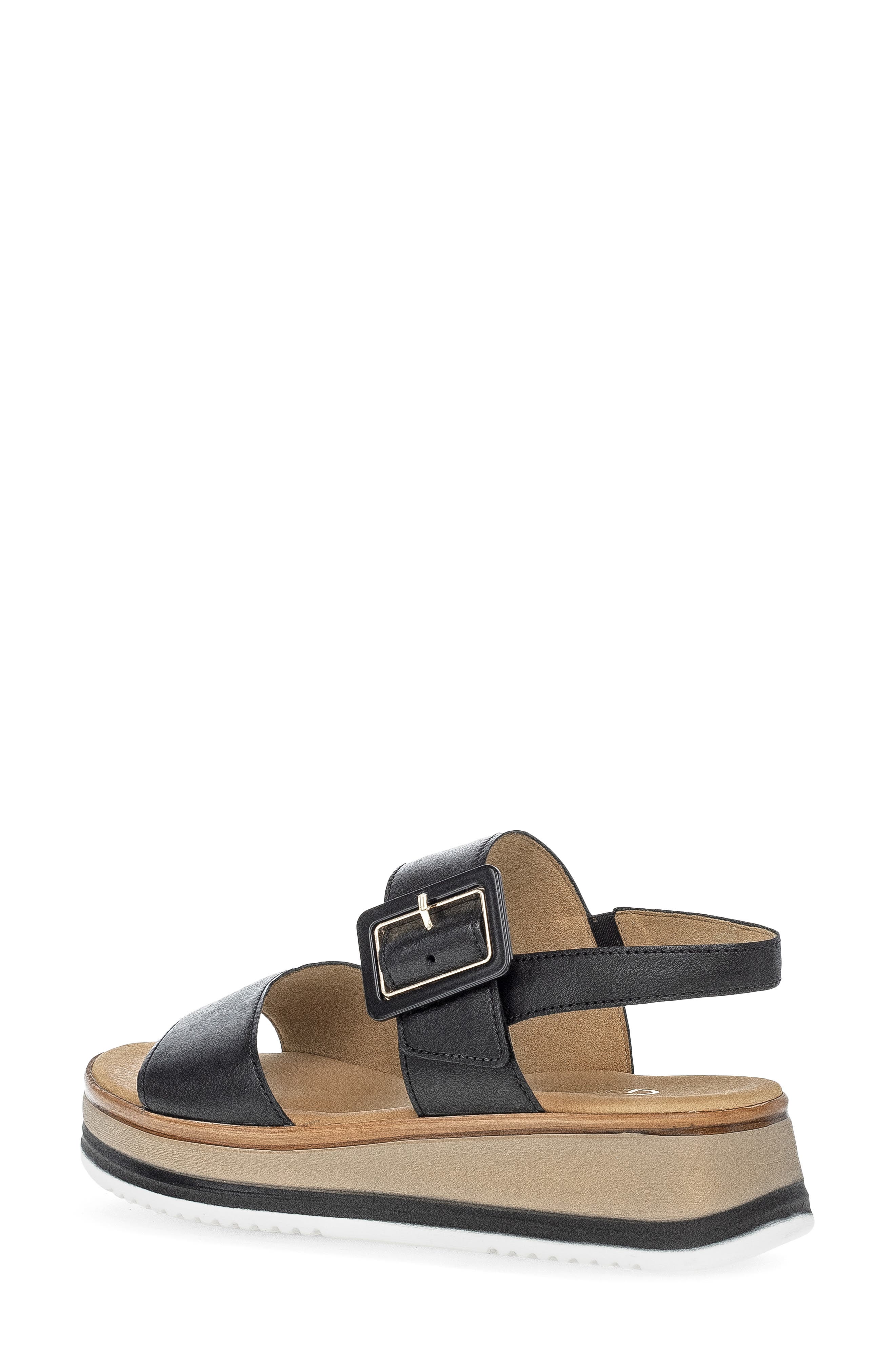 Gabor Slingback Wedge Sandal, Alternate, color, Black