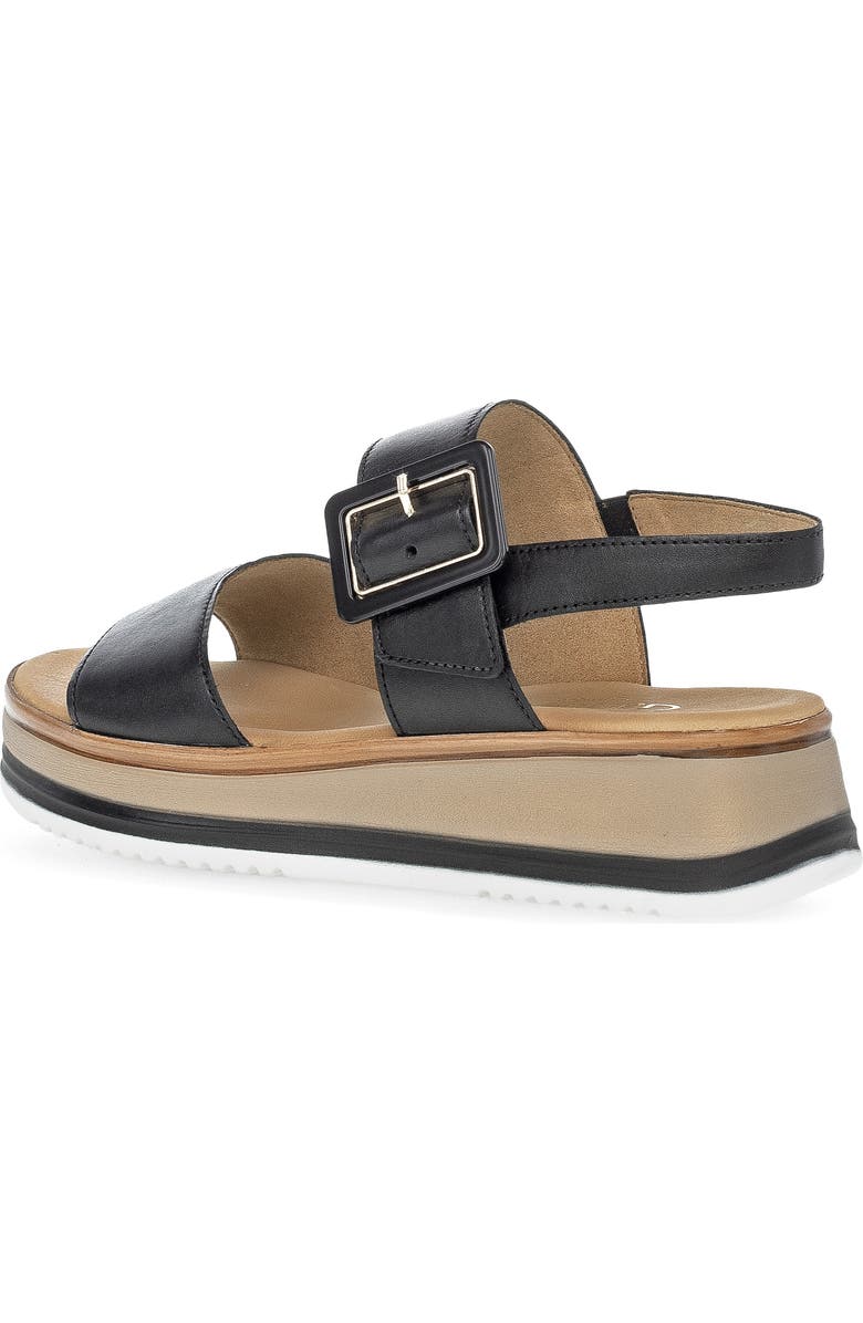 Gabor Slingback Wedge Sandal, Alternate, color, Black