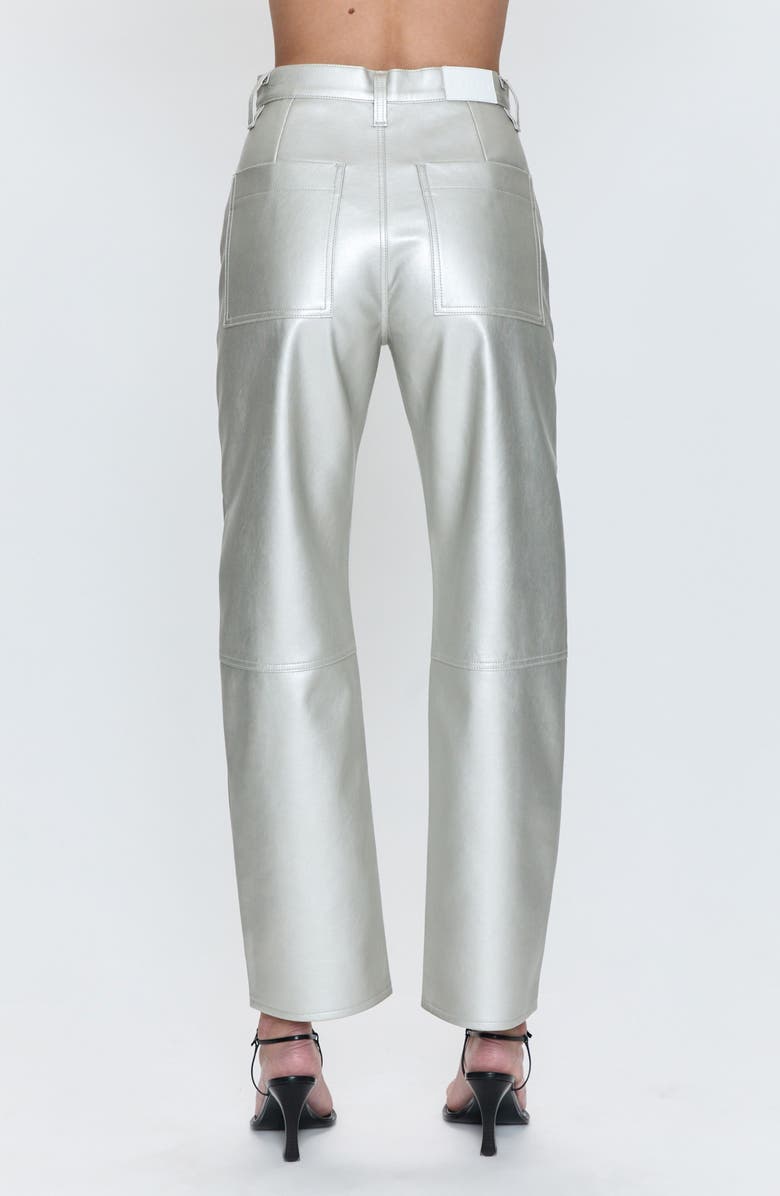 Pistola Taylor Barrel Leg Faux Leather Pants, Alternate, color, Party