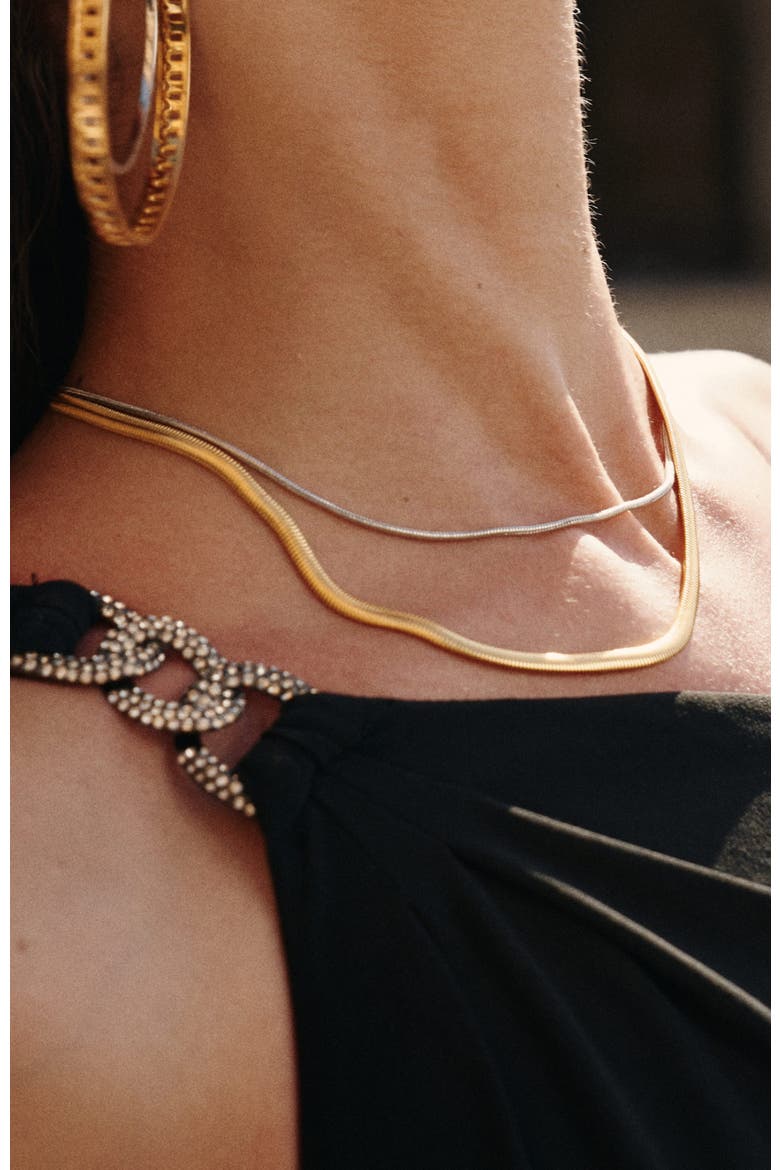 Colosseum Necklace, Alternate, color, Gold & Silver
