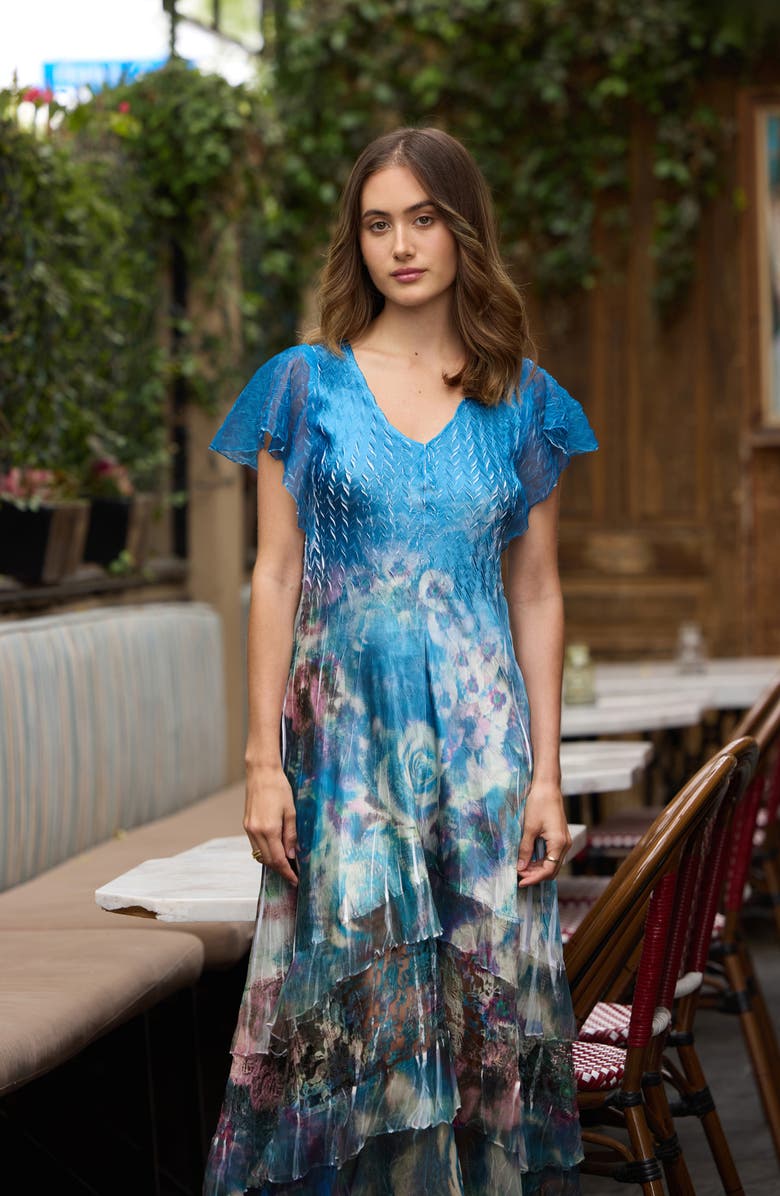 Komarov Flutter Sleeve Cocktail Dress, Alternate, color,