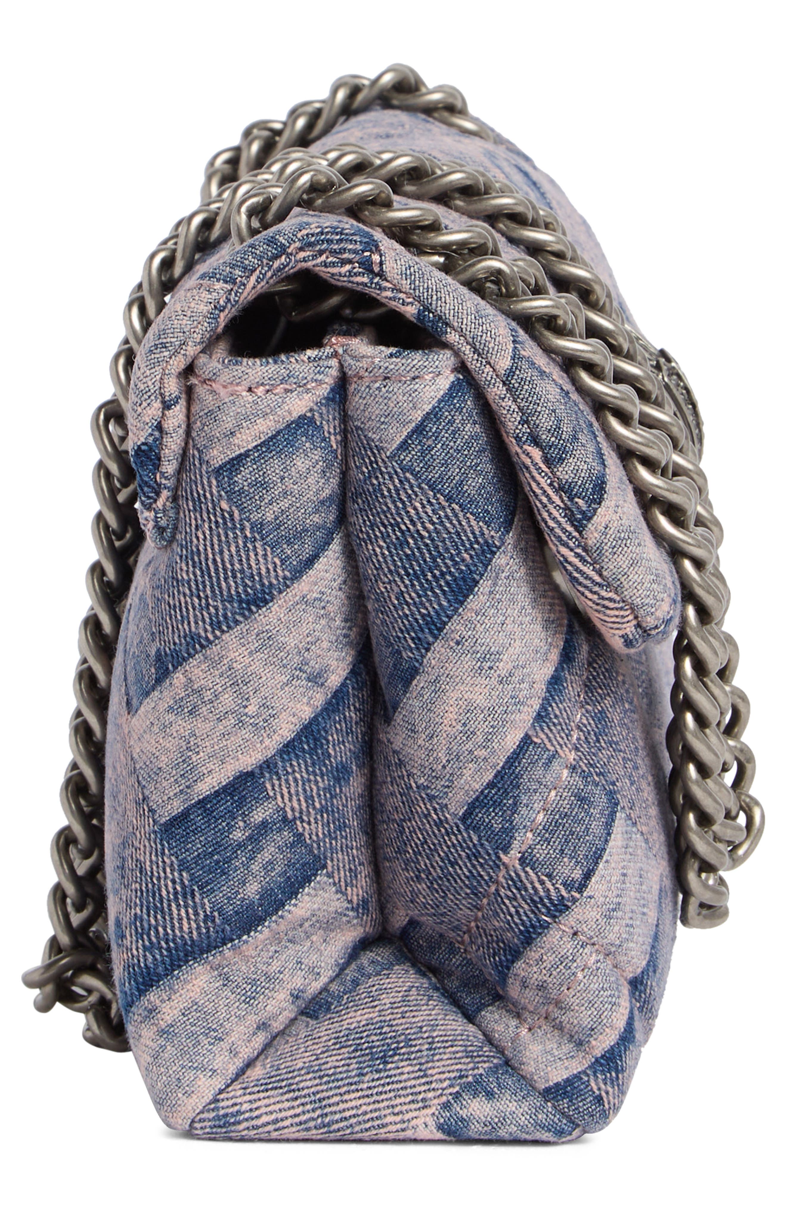 Kurt Geiger London Mini Kensington Denim Convertible Crossbody Bag, Alternate, color, 
