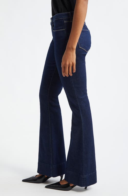 L Agence L'agence Lenora Front Seam Flare Leg Jeans In Koval