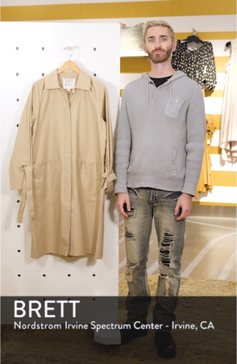 Tie Cuff Balmacaan Jacket, sales video thumbnail