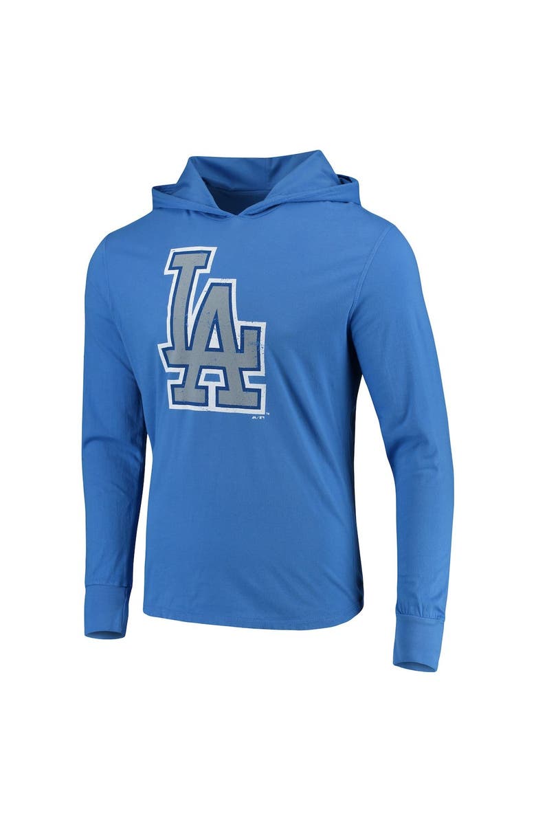 Majestic Threads Clayton Kershaw Los Angeles Dodgers Majestic Threads Softhand Long Sleeve Player Hoodie T-Shirt - Royal, Alternate, color, 