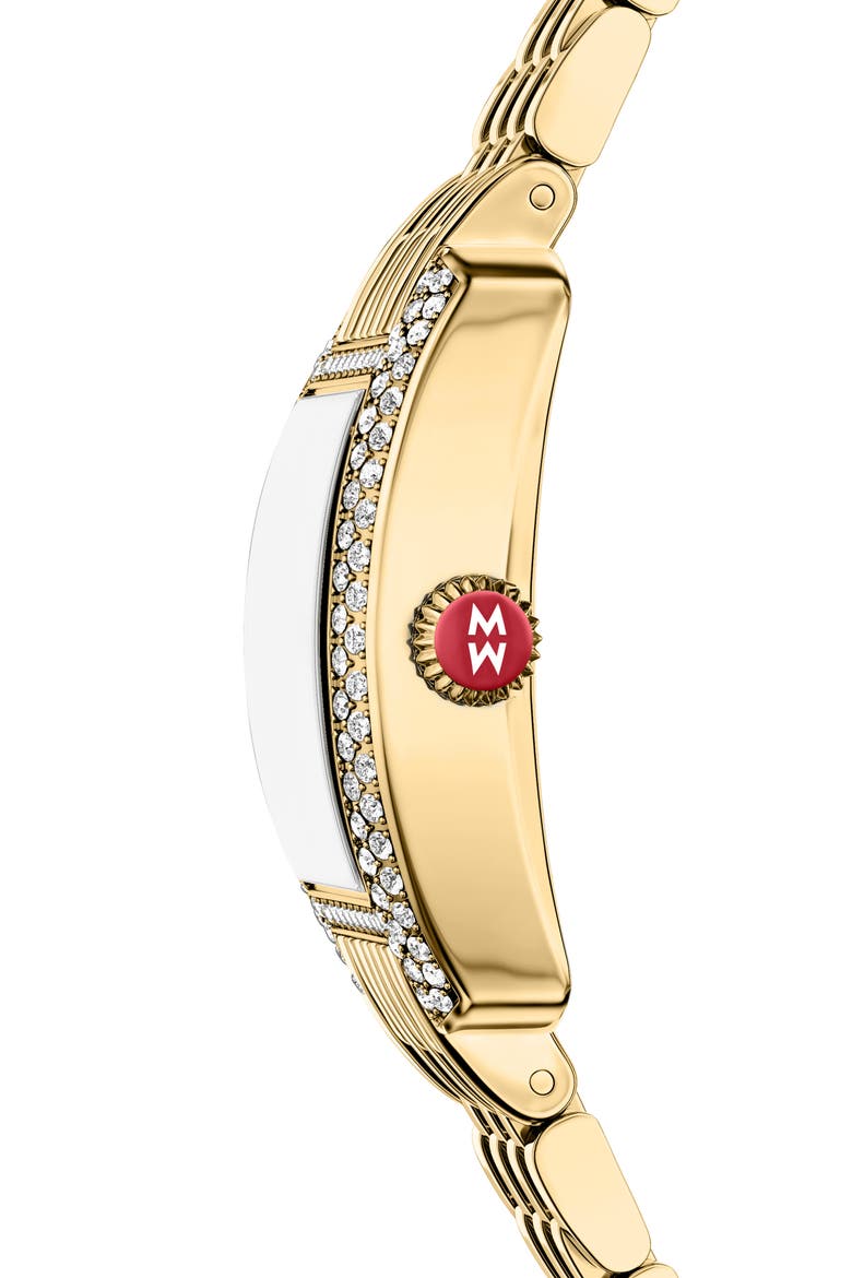 Urban Petite 18K Gold Plate Bracelet Watch, 22mm, Alternate, color, GOLD