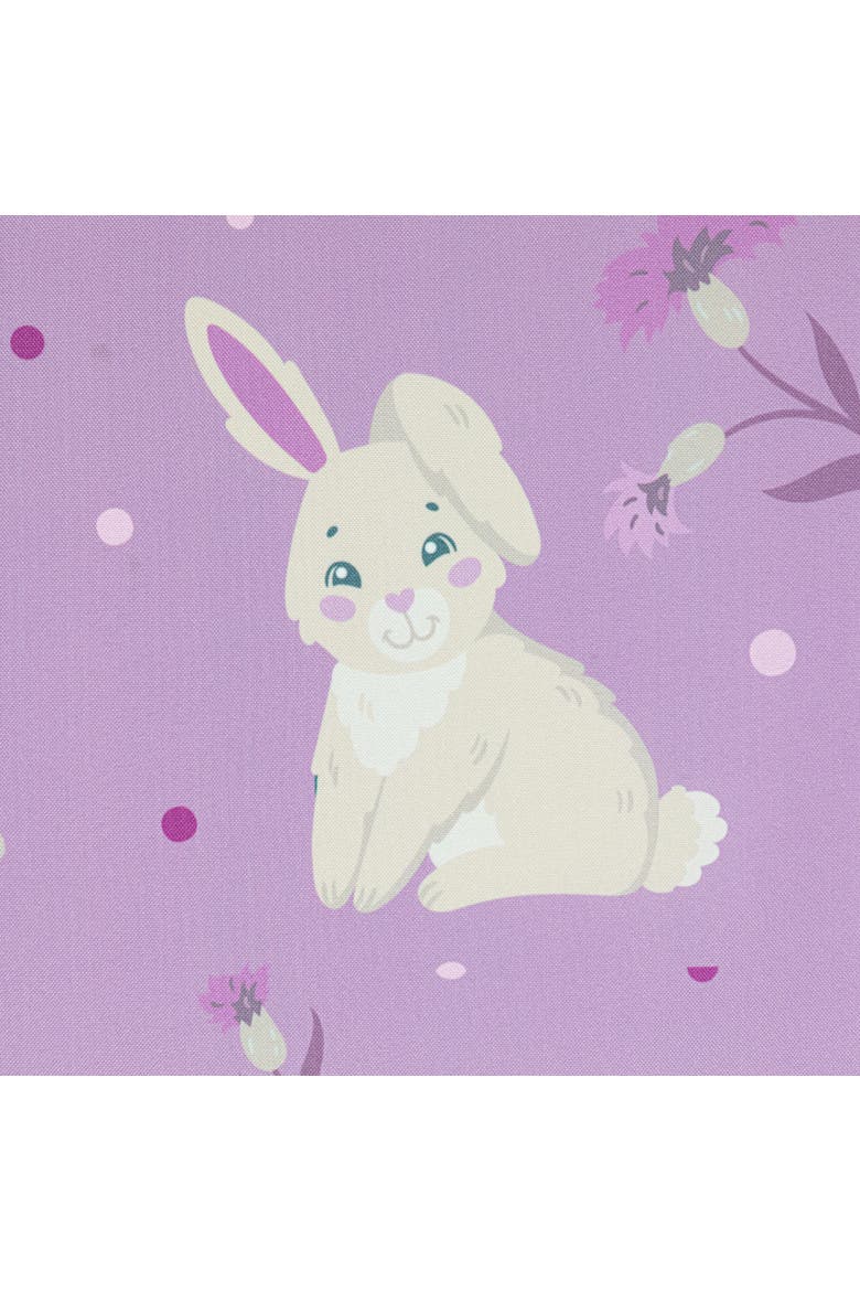 Easter Rabbit Rectangular Tablecloth - 70" - Purple, Alternate, color, Purple