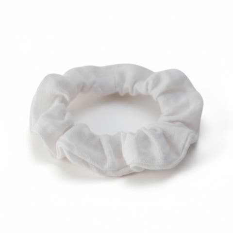 100% Organic Linen Bow Knit Scrunchie
