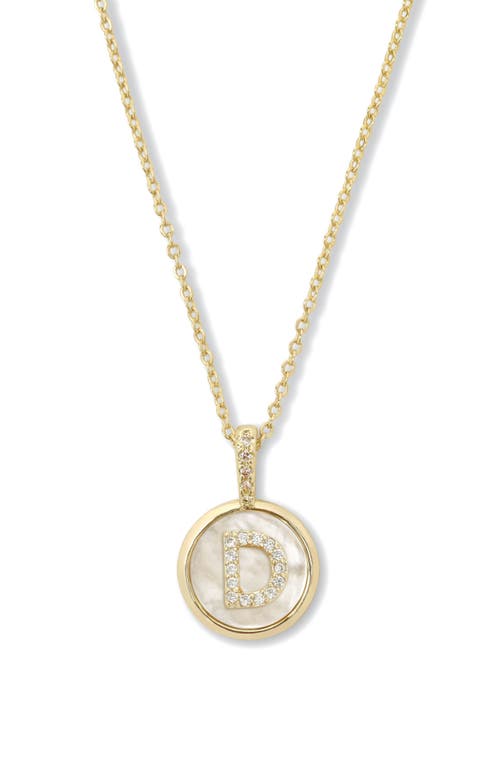 Melinda Maria Baby Love Letters Initial Pendant Necklace In Gold D
