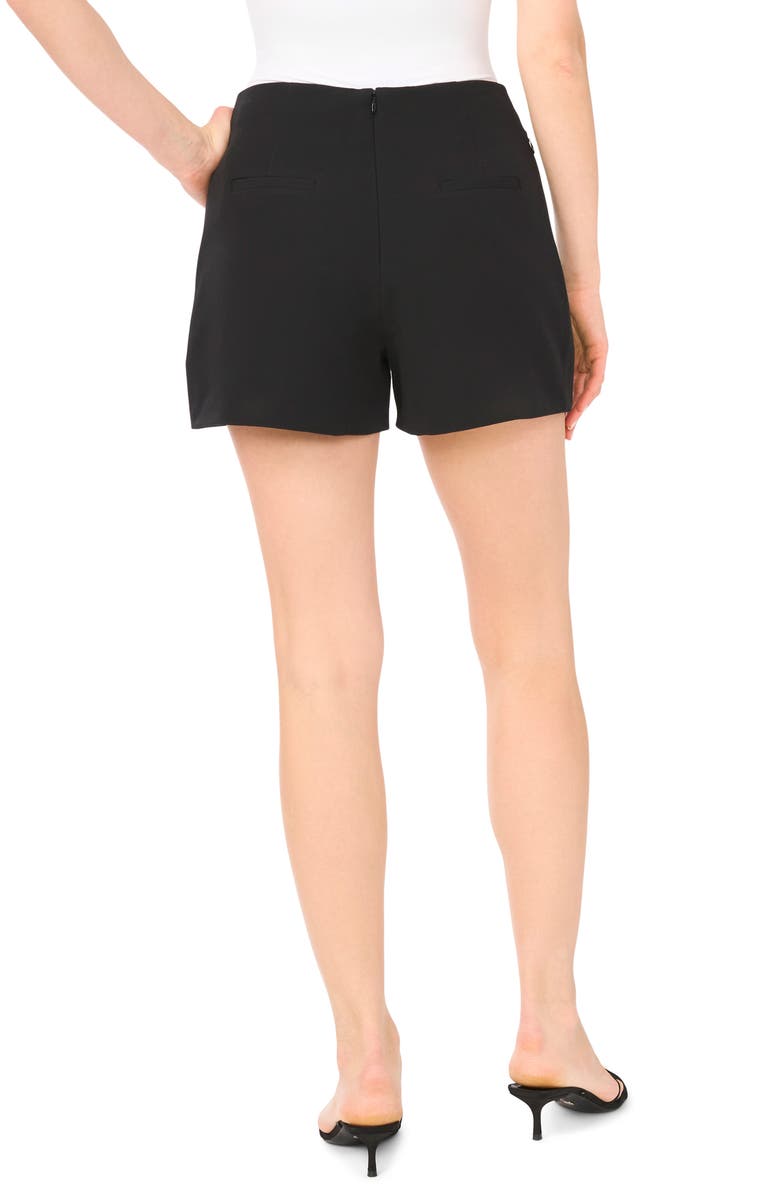 1.STATE Pleated High Waist Shorts, Alternate, color, Rich Black