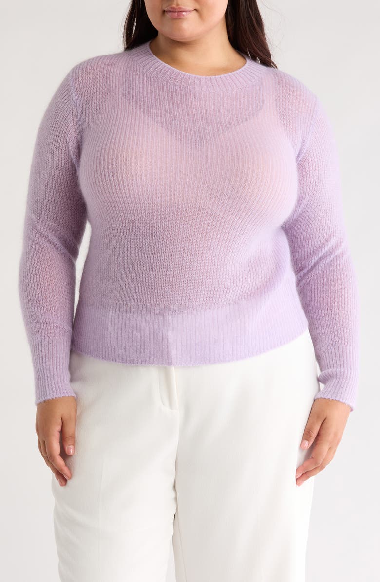 Vince Featherweight Rib Crewneck Sweater, Main, color,