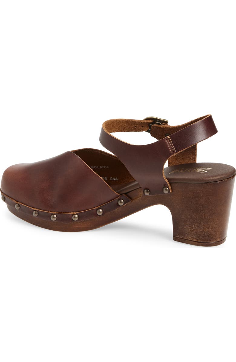 Sanita Solaima Ankle Strap Clog, Alternate, color, Brown