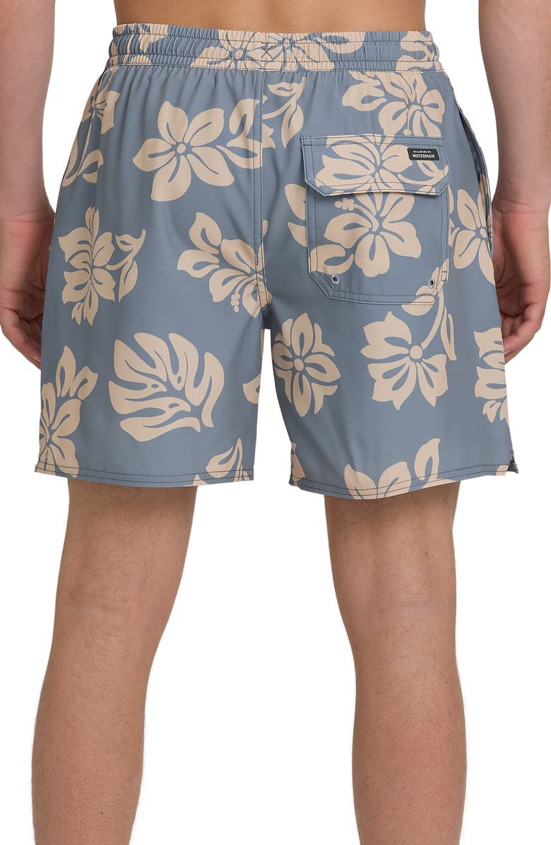 Quiksilver Mix Pack Volley Floral 17" Swim Trunks, Alternate, color, Phantom