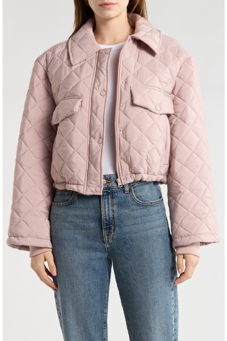 Diamond Quilted Puffer Jacket, Main, color, OFFICIALLY YOURS