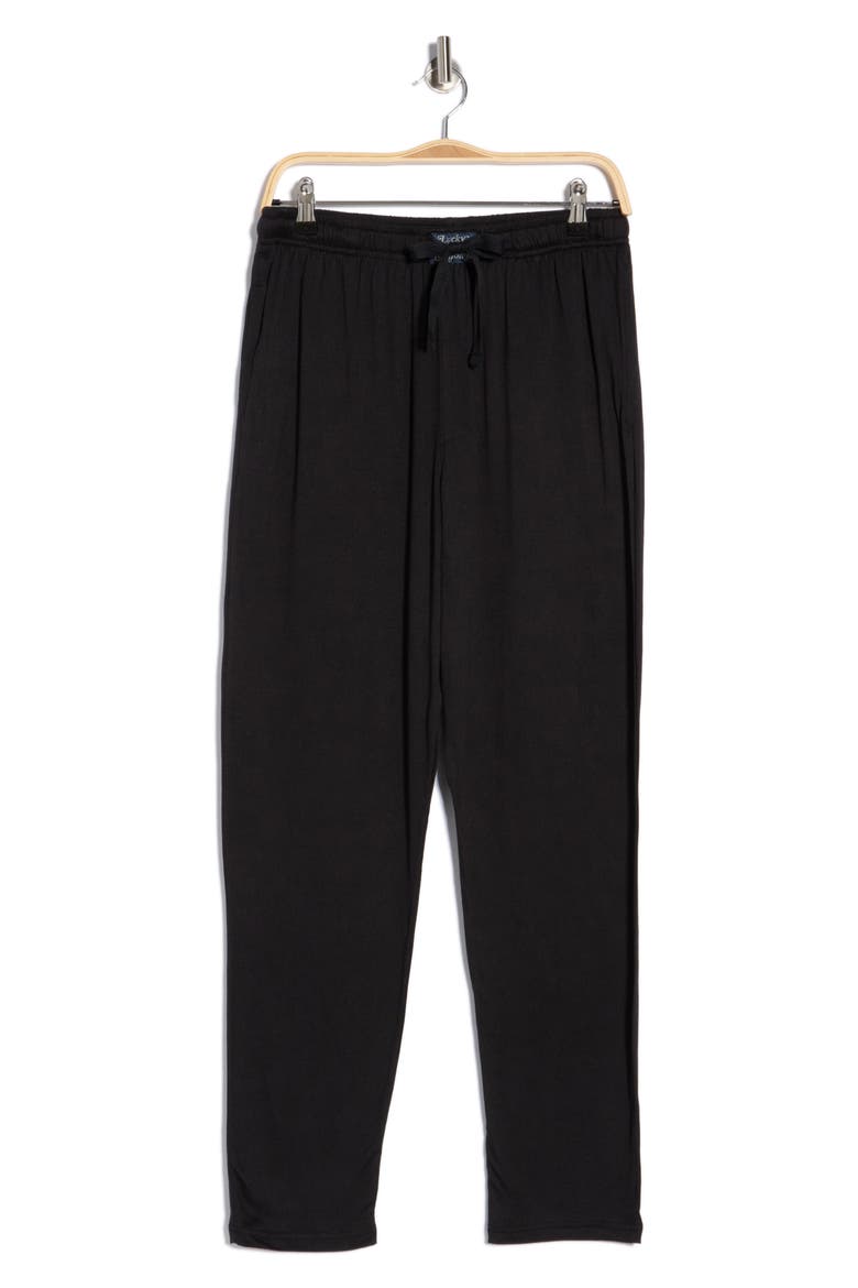 Tapered Knit Pants, Alternate, color, JET BLACK