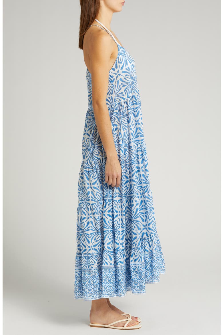 Hope Cotton Cover-Up Maxi Dress, Alternate, color, BLUE PSYCHEDELIC