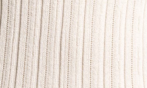 Weekend Los Angeles Courtney Johnny Collar Rib Top In Creme