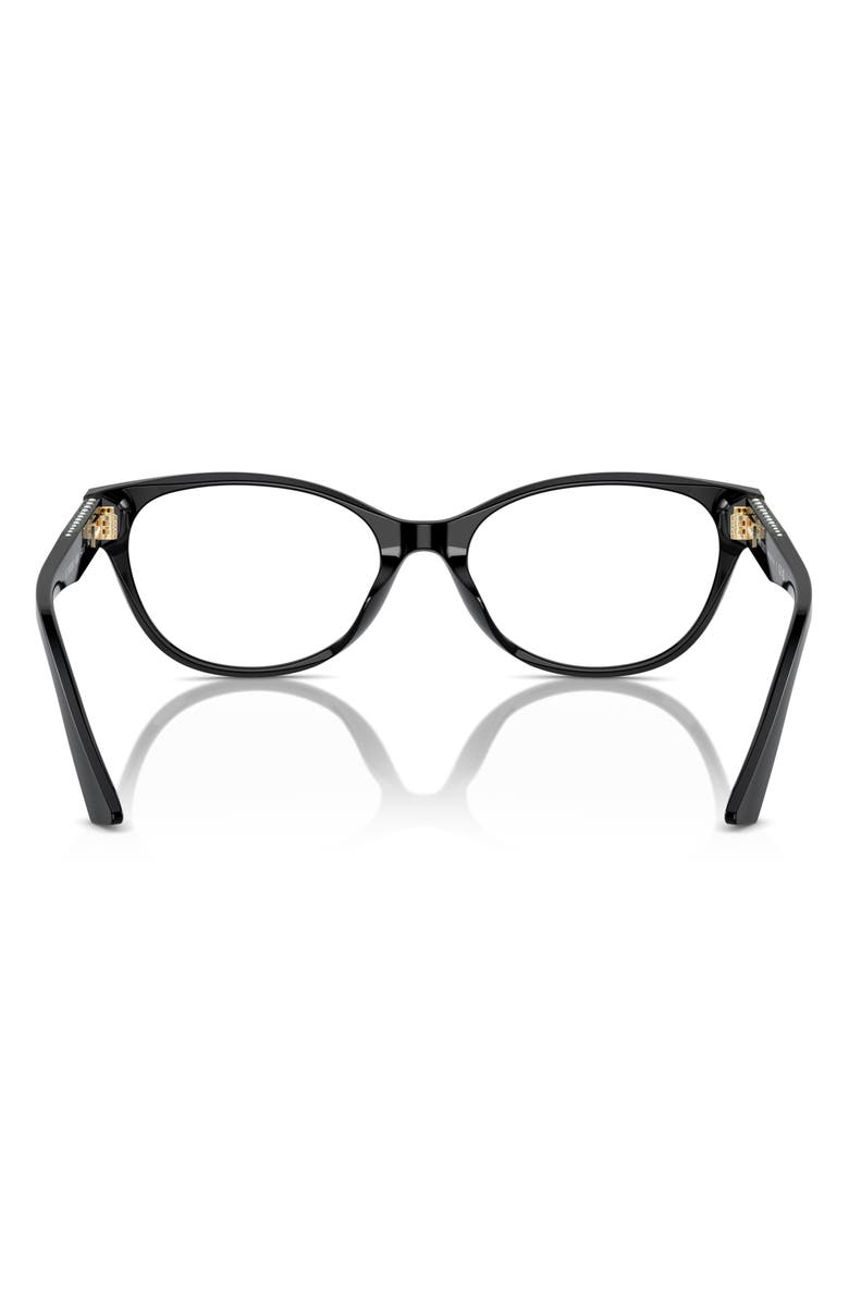 Jimmy Choo 54mm Oval Optical Glasses, Alternate, color, Black / Demo Lens