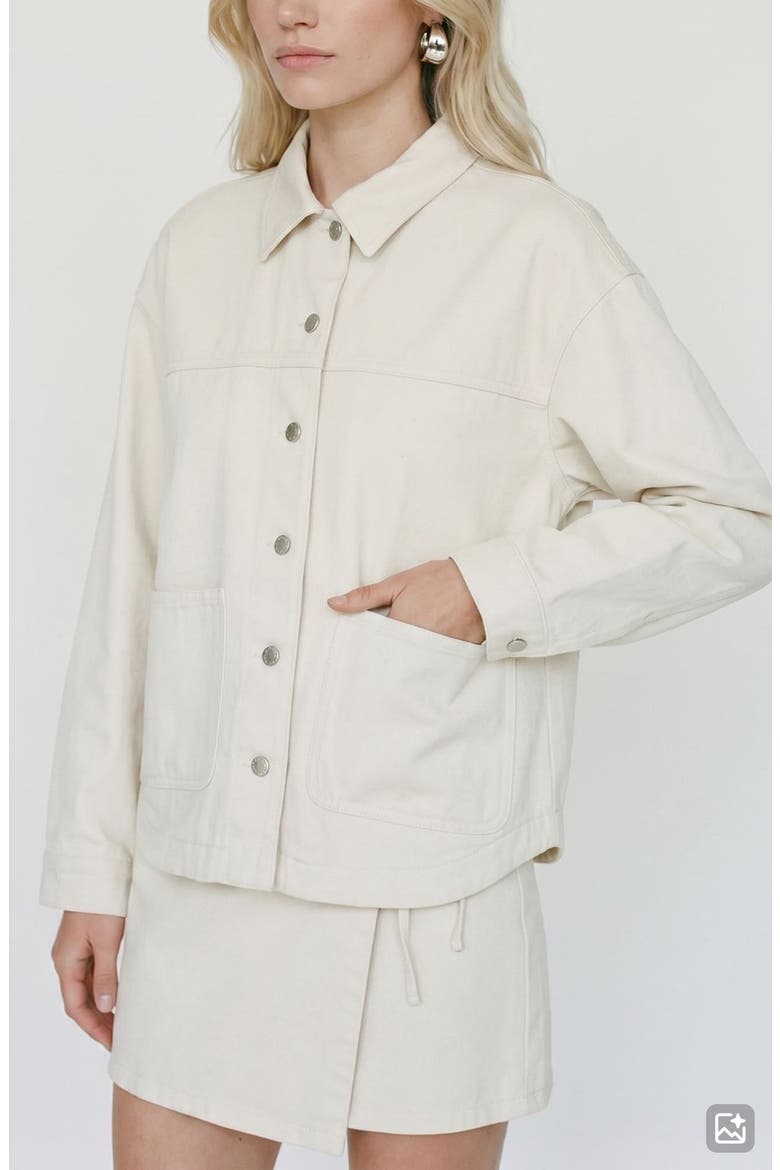 Jamie Denim Shacket, Alternate, color, BIRCH