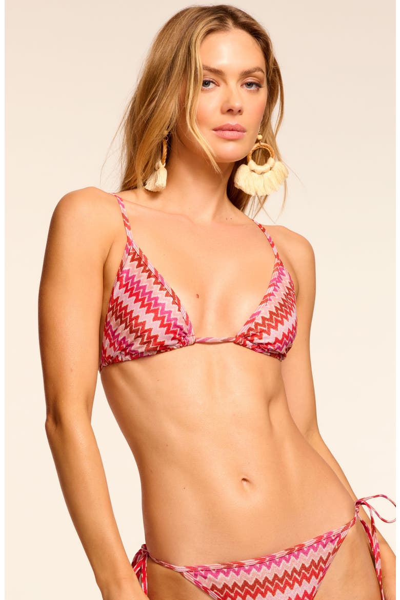AZURA BIKINI TOP, Alternate, color, FLAME CHEVRON