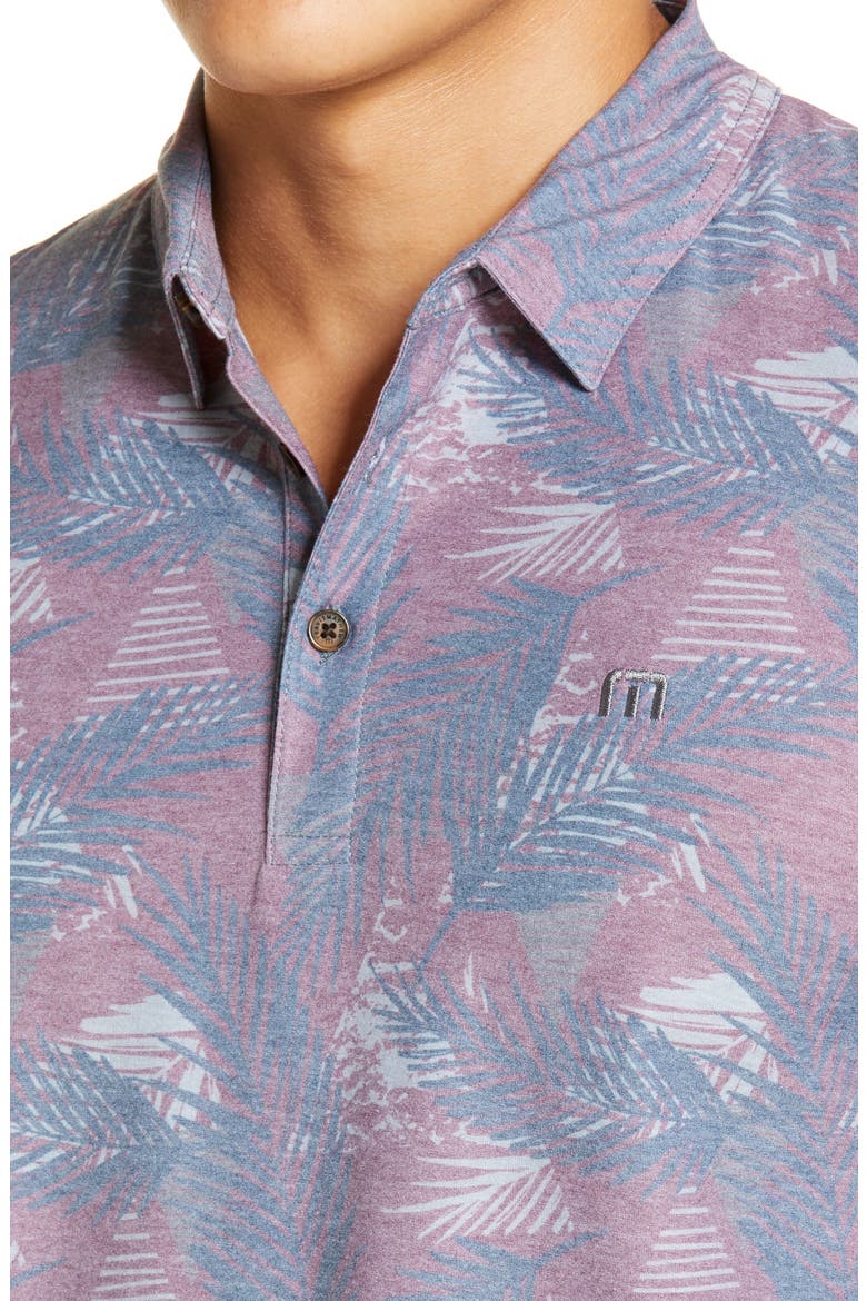 Saucey Regular Fit Tropical Short Sleeve Button-Up Shirt, Alternate, color, HEATHER MAUVE WINE