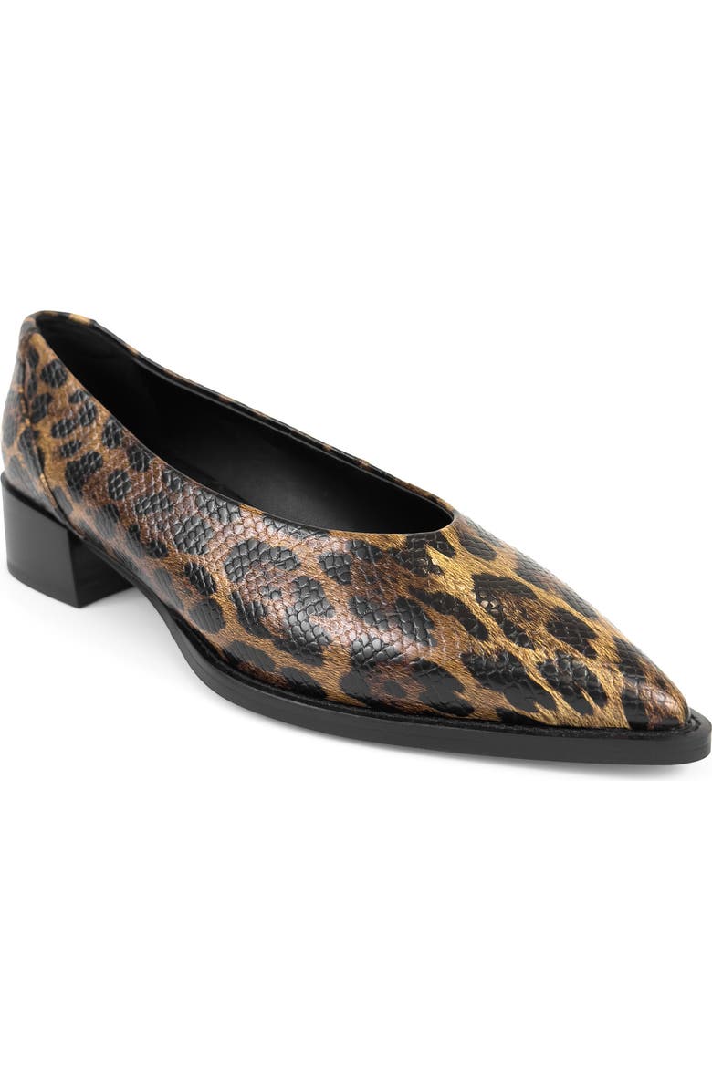 Aerosoles Mide Pointed Toe Pump, Main, color, Mocha Jaguar Emb