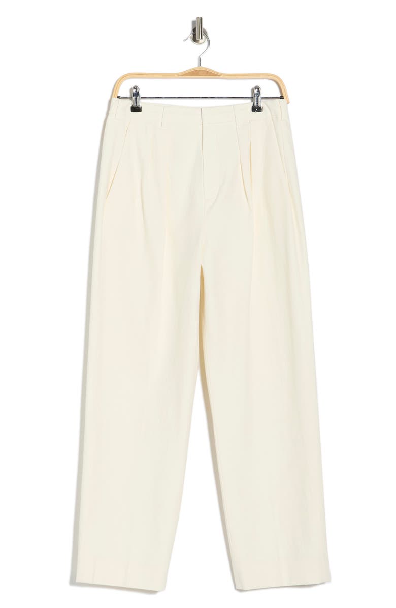 THE GREAT. The Maker High Waist Ankle Pants, Main, color, White