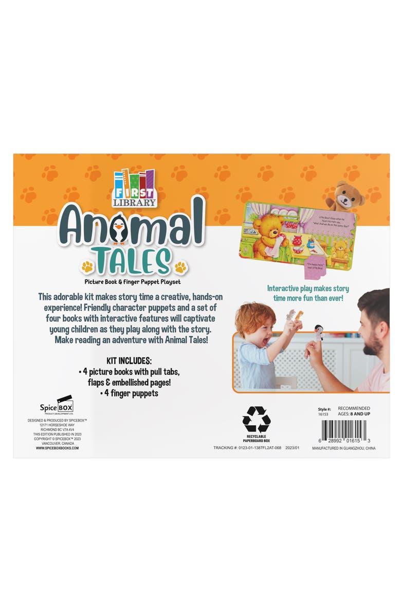 First Library Animal Tales with Interactive Board Books & Finger Puppets, Alternate, color, 