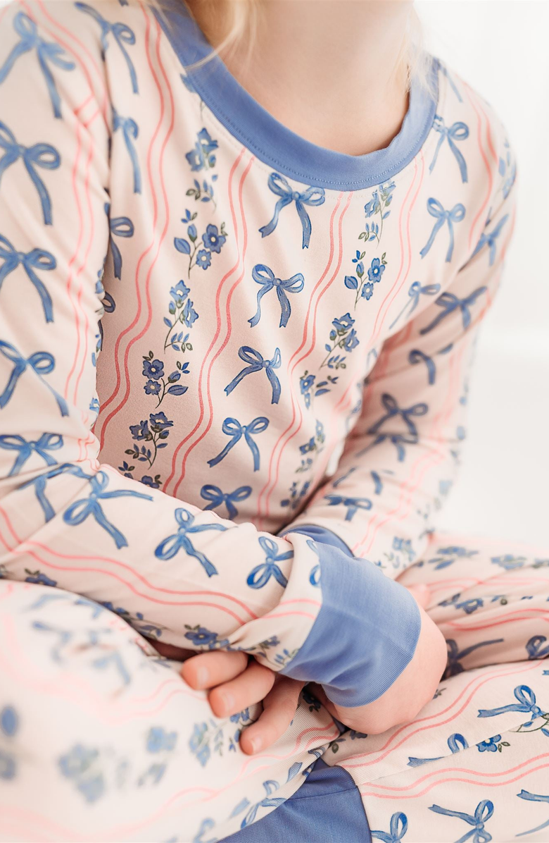 In My Jammers Amelia Bow Two Piece Set, Alternate, color, Off-White