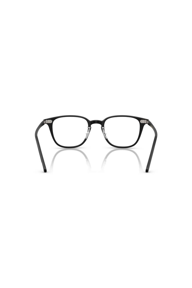 52mm Square optical glasses, Alternate, color, Black