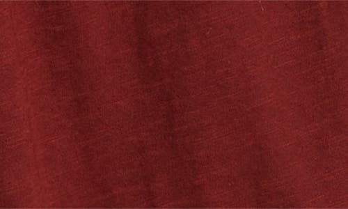 Lucky Brand Women's Lace Yoke Peasant V-neck Top In Red