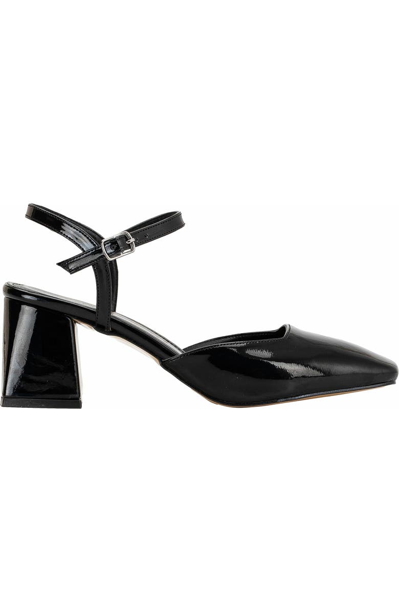 Forever & Always Shoes Kayla Block Heel Pumps, Main, color, Black Patent Faux Leather