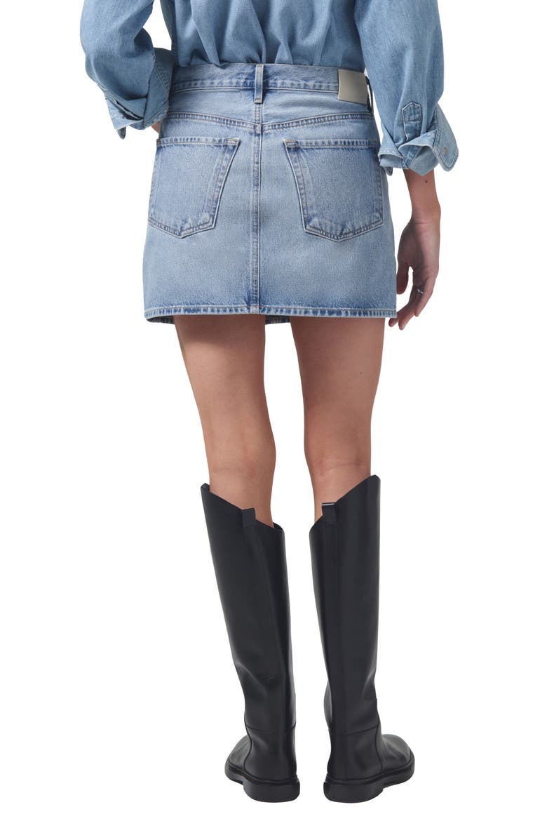 Ramona Denim Miniskirt, Alternate, color, FIESTA