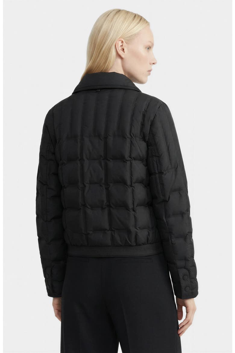 Seoul Quilted Down Shirt Jacket, Alternate, color, Black