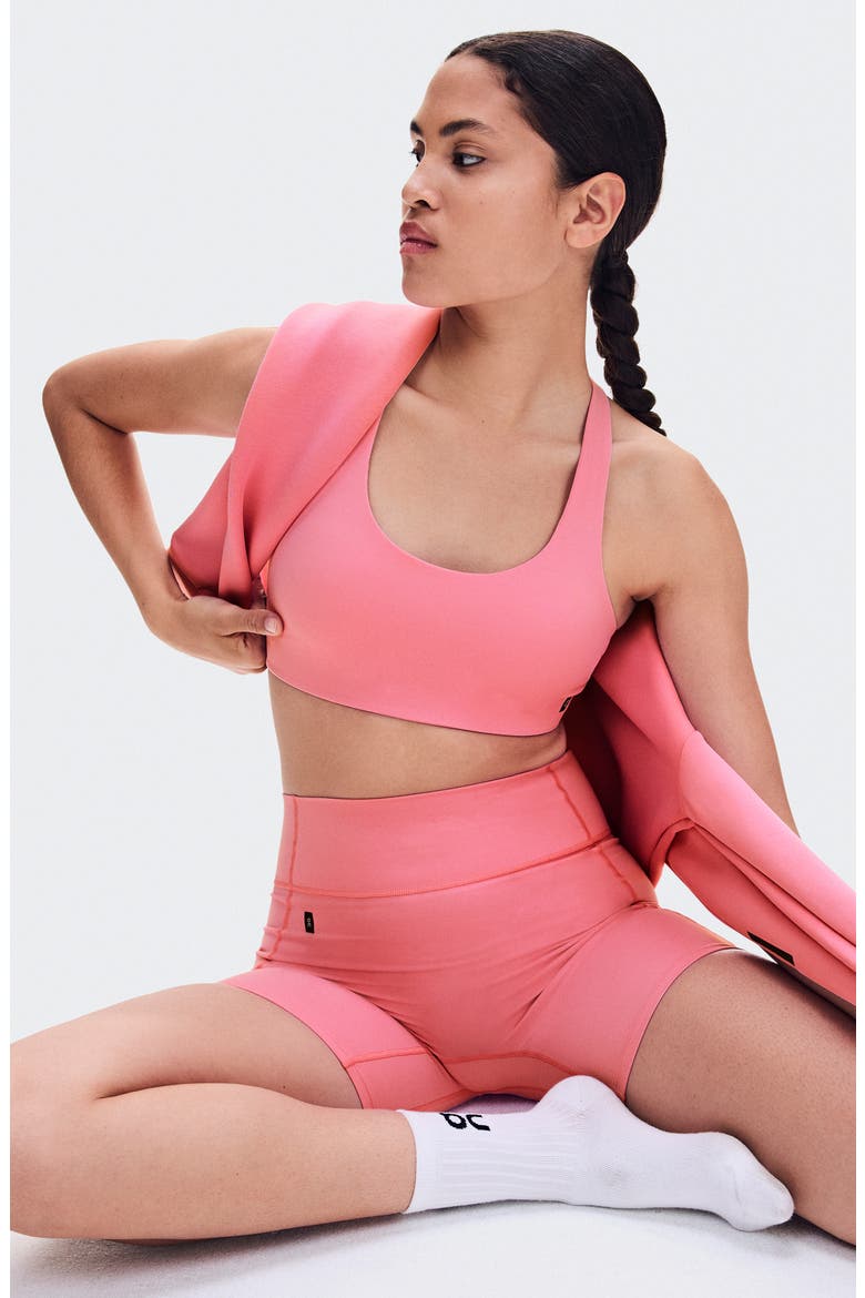 Studio Racerback Sports Bra, Alternate, color, MAGNOLIA